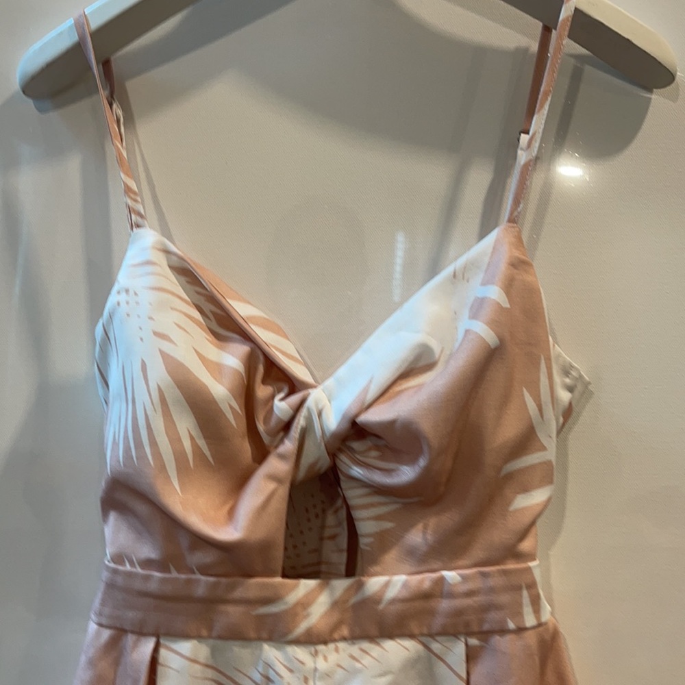 Blithe Tropical Tie Back Romper Small - image 2